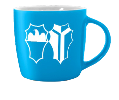 I gadgets della Contrada di San Martino - tazza in ceramica grande azzurra